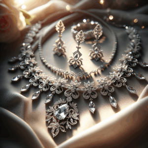 EVER FAITH Marquise Crystal Wedding Jewelry Set for Bride, Gorgeous Flower Leaf Rhinestone Cluster Necklace Dangle Earrings Bracelet EVER FAITH Marquise Crystal Wedding Jewelry Set for Bride, Gorgeous Flower Leaf Rhinestone Cluster Necklace Dangle Earrings Bracelet