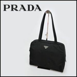 45951 Year PRADA Shoulder Bag Triangle Logo Tote 45951 Year PRADA Shoulder Bag Triangle Logo Tote