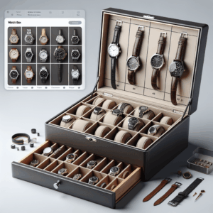 12-Slot Watch Box, Watch Display Storage Box, Leather Watch Organizer, Clear Lid Watch Box, Lockable Watch Storage Case, Watch Box with Jewelry Drawer, 2 Layers Watch Case for Men & Women, Black 12-Slot Watch Box, Watch Display Storage Box, Leather Watch Organizer, Clear Lid Watch Box, Lockable Watch Storage Case, Watch Box with Jewelry Drawer, 2 Layers Watch Case for Men & Women, Black