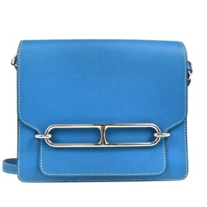 Hermes Blue Zanzibar Evercolor Roulis 23 Shoulder Bag AHA005CC 176567
