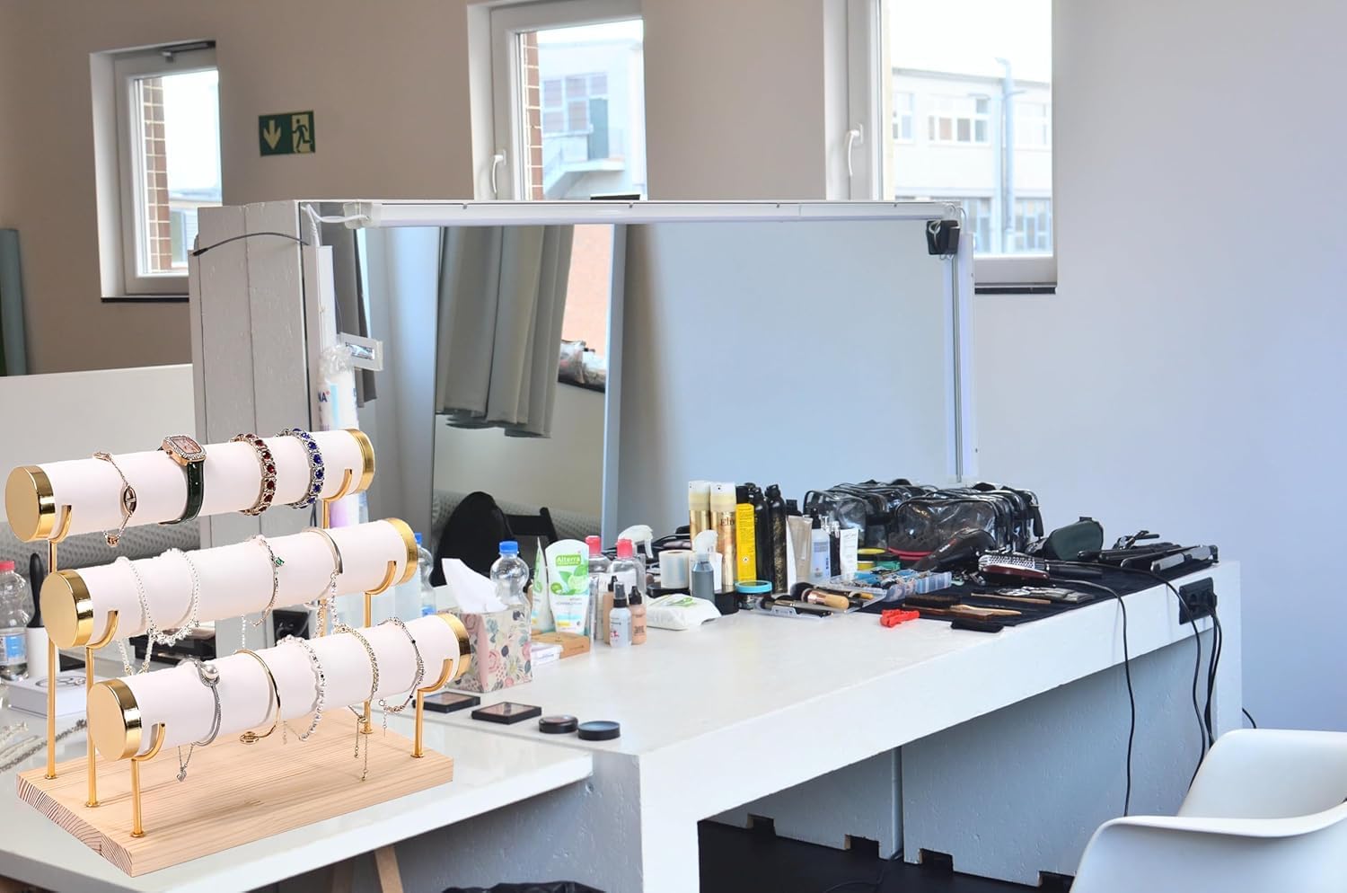 Taicols Detachable Bracelet Stand, 3-layer Bracelet Stand, Watch Stand, Jewelry Storage Stand, Dressing Table, Watch Stand (White) - Image 6