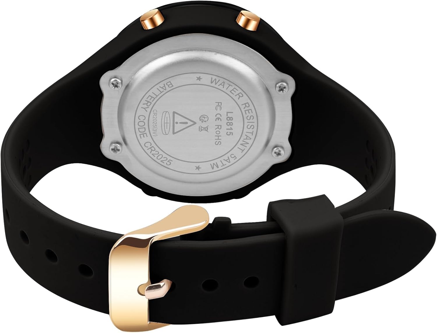 Watches for Women 5ATM Waterproof Digital Womens Watch Outdoor Sport with Alarm/Calendar/Stopwatch/Chronograph/Back Light - Image 2