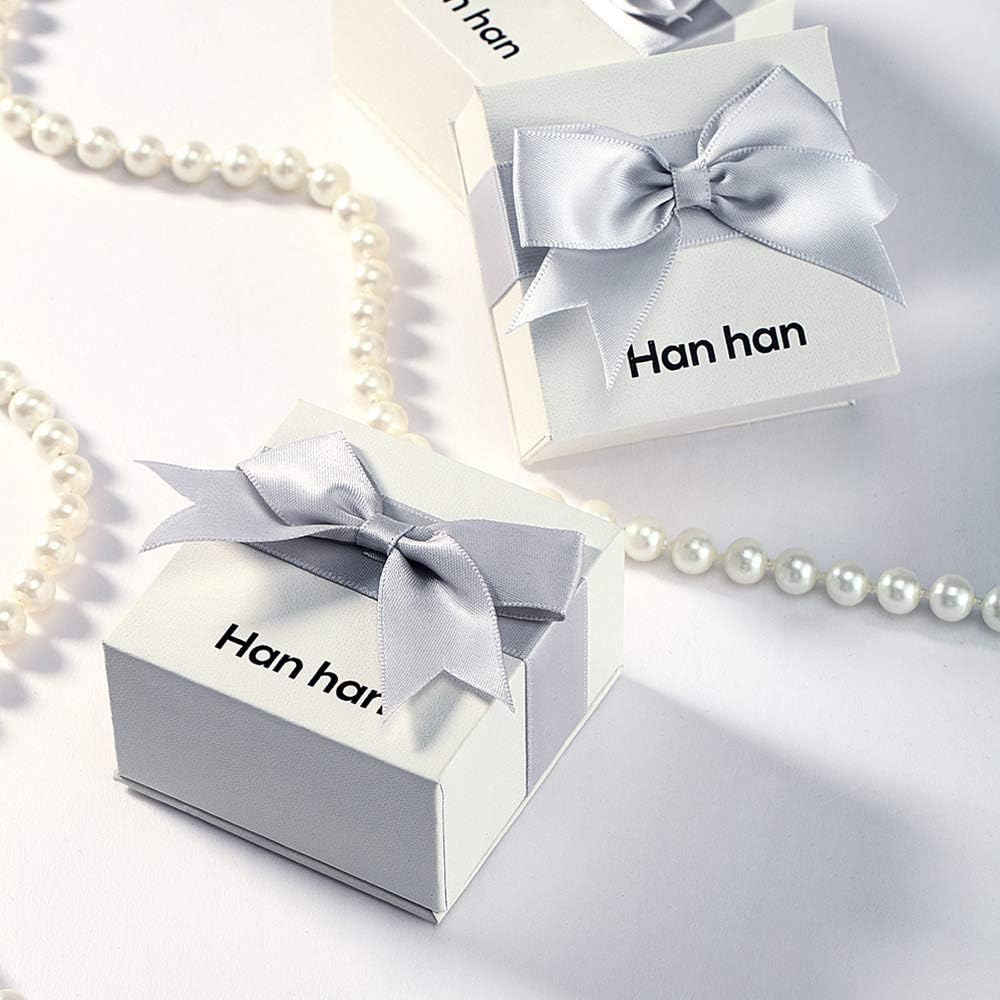 Han han 18K Platinum Plated Halo Stud Earrings, 925 Sterling Silver Round Cut Halo Earrings for Women, Hypoallergenic Cubic Zirconia Diamond Stud Earrings 10MM - Image 7