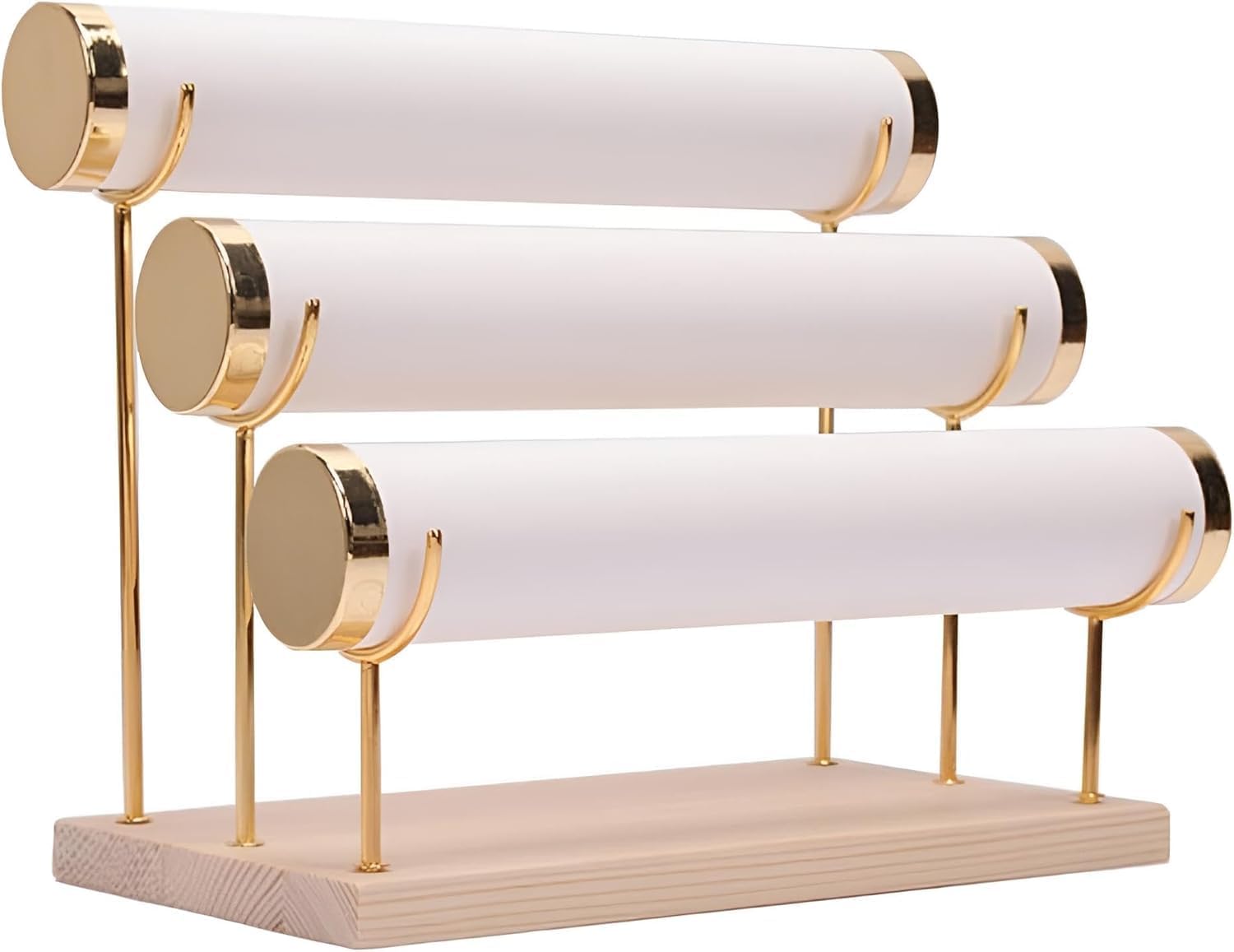 Taicols Detachable Bracelet Stand, 3-layer Bracelet Stand, Watch Stand, Jewelry Storage Stand, Dressing Table, Watch Stand (White) - Image 4