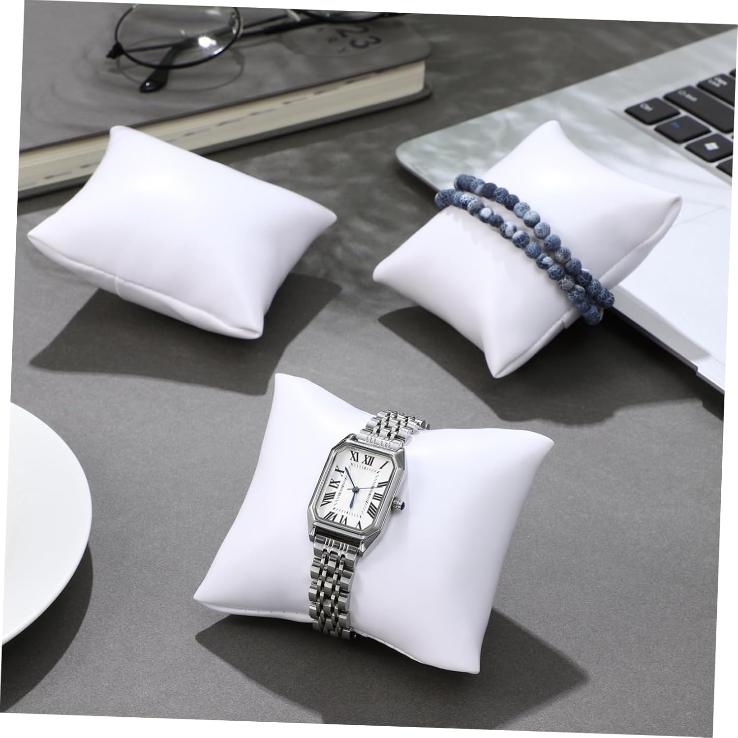 KESYOO 10pcs Small Pu Display Pillows for Watches and Bracelets Soft Jewelry Holders for Storage and - Image 5