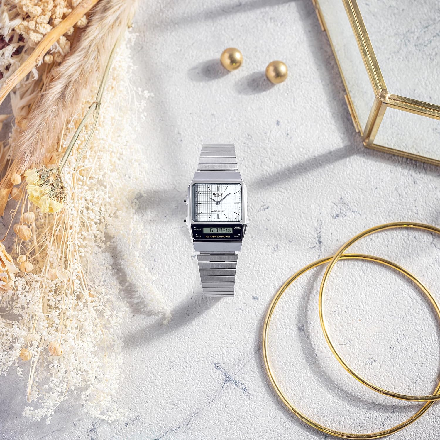 Casio Men's Wrist Watch AQ-800E-7A, White - Image 4