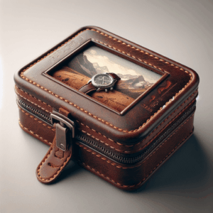 WisePoint 3 Slots Watch Box, PU Leather Watch Case Portable Watch Roll Travel Case for Men and Women, Vintage Watch Display Case with Detachable Pillows for Watch, Jewelry (brown)