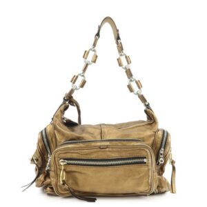 Authentic Chloe Betty Leather Shoulder Bag Hand Bag Bronze Used F/S Authentic Chloe Betty Leather Shoulder Bag Hand Bag Bronze Used F/S