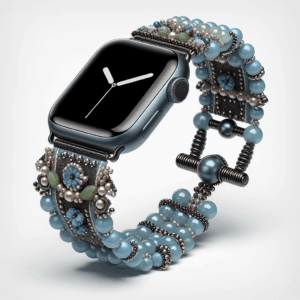 V-MORO Beaded Bracelet Compatible with Apple Watch Band 38mm/40mm/41mm/42mm/44mm/45mm/49mm/46mm Series 10/9/8/7/SE/6/5/4/3/2/1 Women Fashion Handmade Elastic Stretch Strap for iWatch Bands Replacement