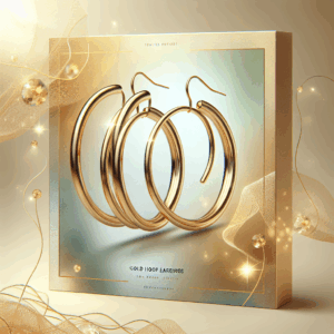 PAVOI 14K Gold Colored Lightweight Chunky Open Hoops | Gold Hoop Earrings for Women