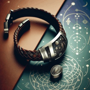 shajwo Cremation Jewelry Urn Bracelet for Ashes for Women Men Keepsake Memorial Cuff Bangle Braided Leather Wristband Bracelet