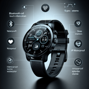 Smart Watch for Men Women with Bluetooth Call, 1.85″ HD Touch Screen Fitness Watch with IP67 Waterproof Heart Rate/Sleep Monitor, 100+ Sports Modes Activity Trackers (Black) Smart Watch for Men Women with Bluetooth Call, 1.85″ HD Touch Screen Fitness Watch with IP67 Waterproof Heart Rate/Sleep Monitor, 100+ Sports Modes Activity Trackers (Black)