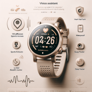 TOOBUR Smart Watch for Women, Alexa Built-in, Answer/Make Calls, 1.91″ HD Screen Fitness Watch, IP68 Waterproof, 100 Sports, Heart Rate Monitor, Sleep Tracker, Smartwatch Compatible Android iOS, Beige TOOBUR Smart Watch for Women, Alexa Built-in, Answer/Make Calls, 1.91″ HD Screen Fitness Watch, IP68 Waterproof, 100 Sports, Heart Rate Monitor, Sleep Tracker, Smartwatch Compatible Android iOS, Beige