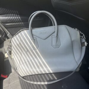 Givenchy Medium Leather Antigona two way Satchel Grey Givenchy Medium Leather Antigona two way Satchel Grey