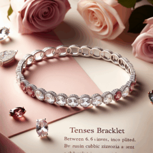 KEZEF Oval & Round CZ Tennis Bracelet – 6.5 Inch, 7 Inch, 8 Inch” Silver Plated – Hypoallergenic – 8 Gemstone Colors – Gift Jewelry for Women