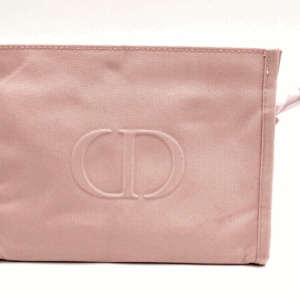 New! Christian Dior Cosmetic  Makeup Zipper Bag  Pouch Clutch ~Large  ~ Pink