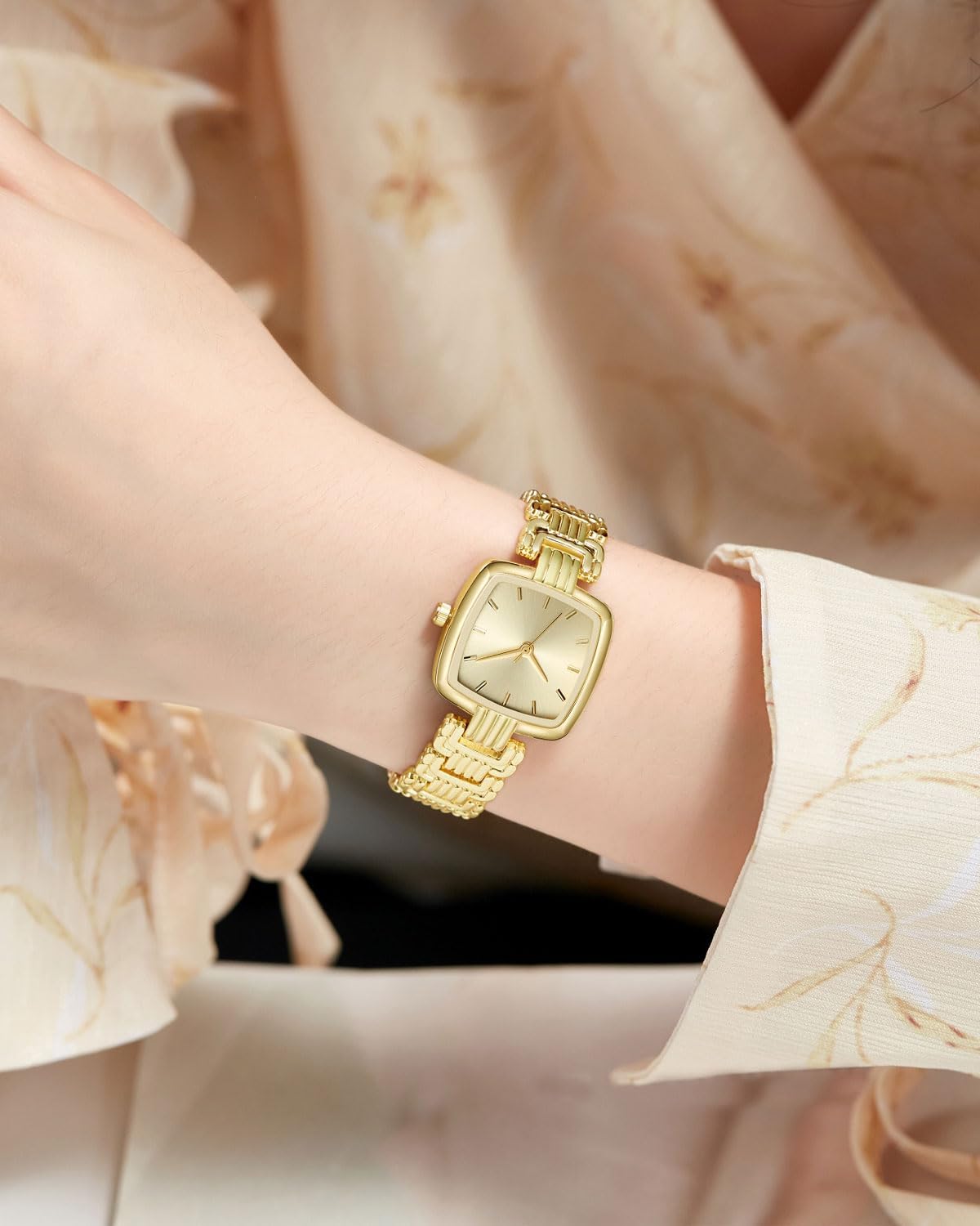 CIVO Womens Watch Square Analog Quartz Wrist Watch Luxury Classic Stainless Steel Waterproof Easy to Read Small Ladies Watch - Image 5