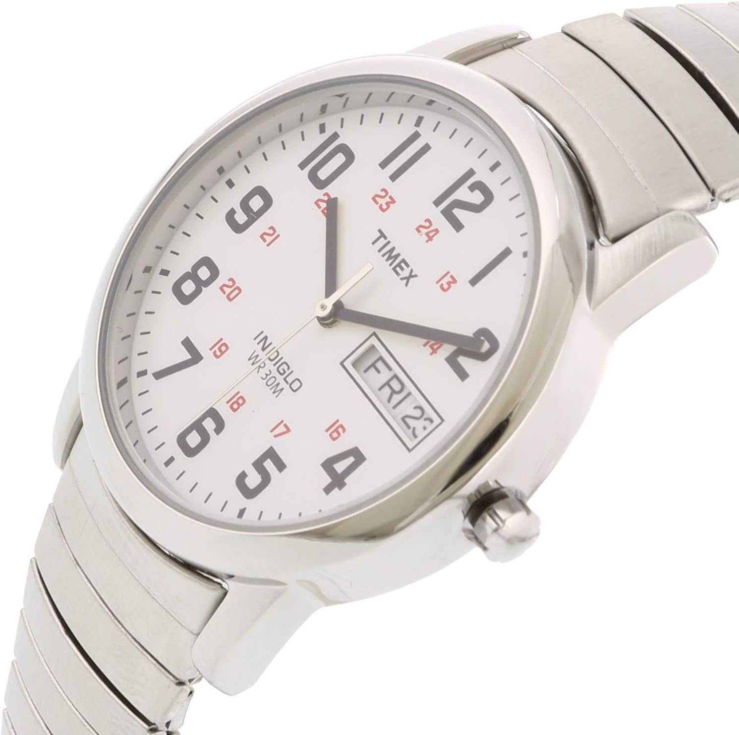 Timex Men's Easy Reader T2N0919J Silver Stainless-Steel Quartz Fashion Watch - Image 2
