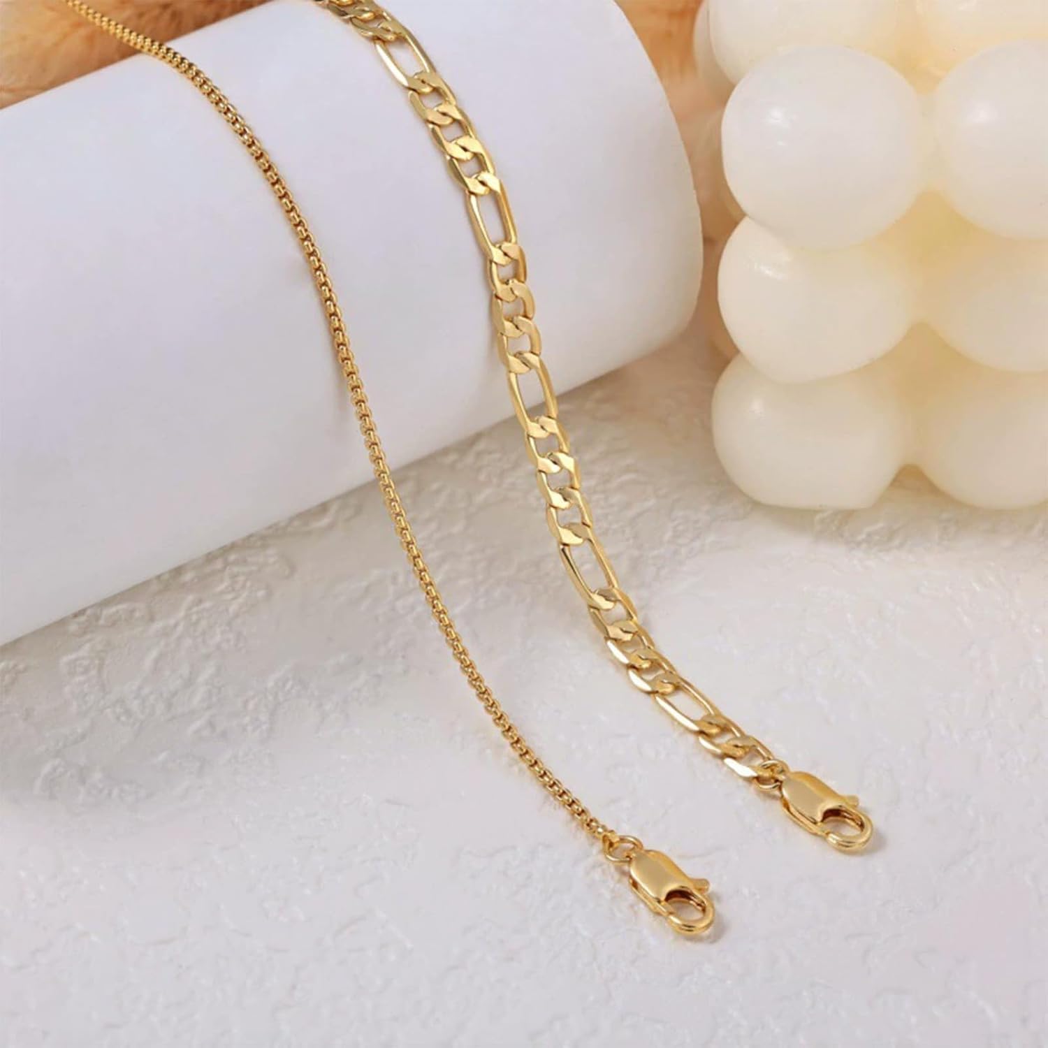 Men's Link Bracelet Gold Bracelets for Men Gold Plated Bracelet Set Mens Gold Bracelets Gold Cuban Bracelets Jewelry Gifts - Image 4