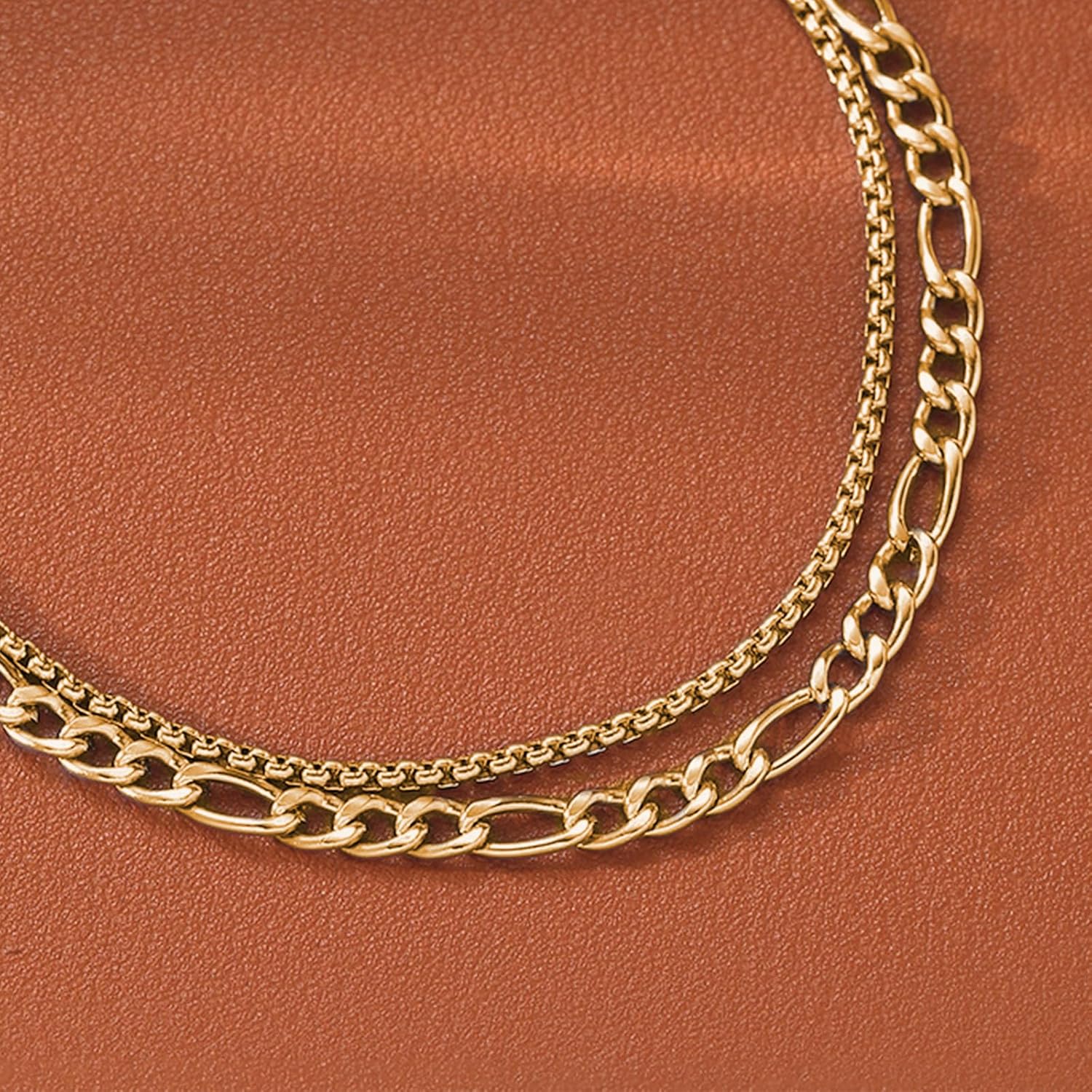 Men's Link Bracelet Gold Bracelets for Men Gold Plated Bracelet Set Mens Gold Bracelets Gold Cuban Bracelets Jewelry Gifts - Image 7