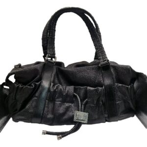 Authentic Burberry Black Leather Hobo Shoulder Bag Authentic Burberry Black Leather Hobo Shoulder Bag