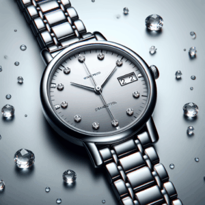 OLEVS Women’s Classic Stainless Steel Watch with Date, Small Wrist Elegant Diamond Watches for Women, Waterproof Analog Quartz Women Watch