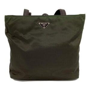 PRADA                    Nylon Tote Bag olive B9713
