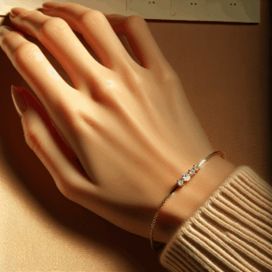 14k Gold Hand Chain Bracelet – Minimalist Gold Hand Jewelry, Dainty Ring Bracelet for Women (Triple CZ) 14k Gold Hand Chain Bracelet – Minimalist Gold Hand Jewelry, Dainty Ring Bracelet for Women (Triple CZ)