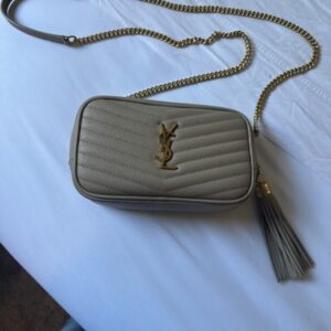 Authentic YSL pre-loved Beige Crossbody Bag