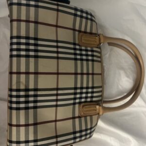 Burberry Women’s Boston Bag Handbag PVC Leather Nova Check