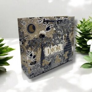 New Christian Dior CD Luxury Print Med Shopping Gift Bag  12.75” x 11” x 4”