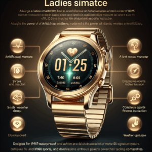 2025 Smart Watch for Women, 1.85″ AI Voice Smartwatch, 24/7 Heart Rate Monitor, Stress/SpO2/Sleep Tracker, IP68 Waterproof, Weather, 100+ Sports Fitness Tracker for Android iOS Glod Metal 2025 Smart Watch for Women, 1.85″ AI Voice Smartwatch, 24/7 Heart Rate Monitor, Stress/SpO2/Sleep Tracker, IP68 Waterproof, Weather, 100+ Sports Fitness Tracker for Android iOS Glod Metal