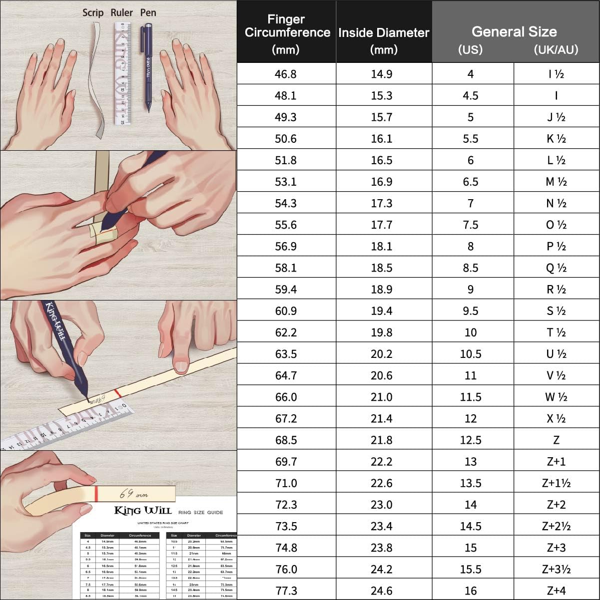 King Will NATURE Mens 8mm Black Tungsten Carbide Wedding Ring Black and Gold Foils Inlay Beveled Edge Polished Finish Wedding Band - Image 7