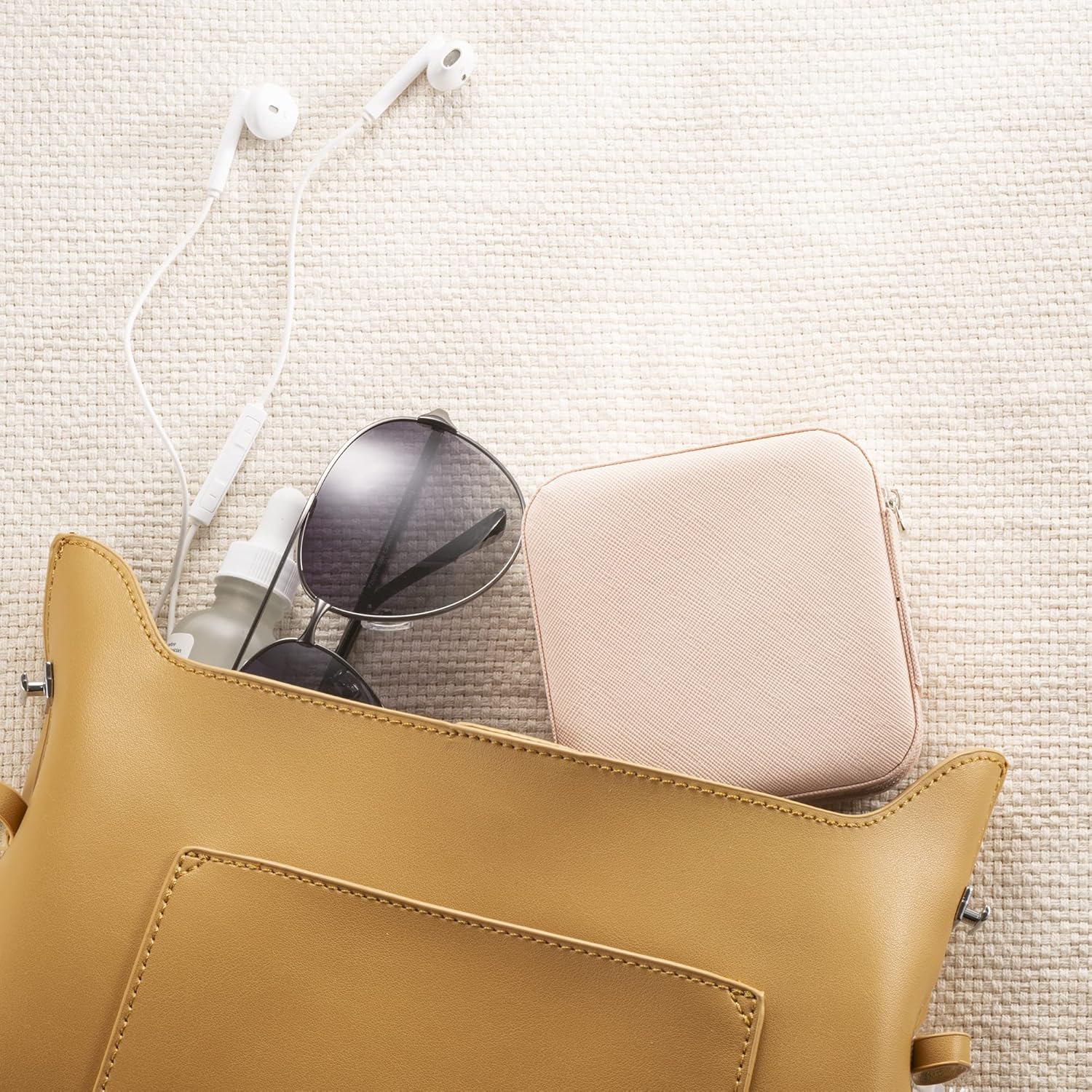 Mini Jewelry Travel Case,Small Jewelry Box,Traveling Jewelry Organizer,Portable Jewellery Storage Holder for Rings Earrings Necklace Bracelet Bangle Organizer,Boxes Gifts for Girls Women(PU-Pink) - Image 6