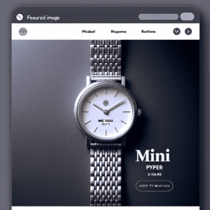 Michael Kors MK1065SET – Mini Pyper 3-Hand Watch