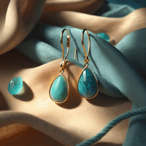 Turquoise Dangle Earrings for Women-14K Gold Plated Teardrop Earrings for Women Handmade Drop Gemstone Earrings Turquoise Jewelry for Women Turquoise Dangle Earrings for Women-14K Gold Plated Teardrop Earrings for Women Handmade Drop Gemstone Earrings Turquoise Jewelry for Women