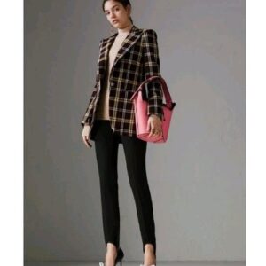 New Burberry Supple Pink Shoulder Bag Leather Bucket Handbag Holiday Gift