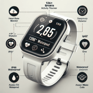 Smart Watch, 1.96″ HD Smartwatch for Men Women(Answer/Make Calls), 2025 New Fitness Watch with Heart Rate/Sleep Monitor/Pedometer, IP68 Waterproof, 113+ Sports Activity Tracker for Android iOS White Smart Watch, 1.96″ HD Smartwatch for Men Women(Answer/Make Calls), 2025 New Fitness Watch with Heart Rate/Sleep Monitor/Pedometer, IP68 Waterproof, 113+ Sports Activity Tracker for Android iOS White