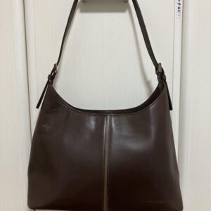 BURBERRY Shoulder Bag Purse Nova Check Brown Authentic
