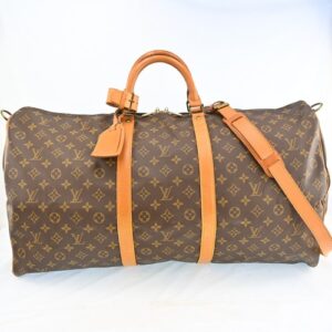 Auth Louis Vuitton Monogram Keepall Bandouliere 60 M41412 Boston Bag N2557SG709 Auth Louis Vuitton Monogram Keepall Bandouliere 60 M41412 Boston Bag N2557SG709