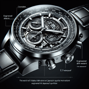 Watches for Men Dual Time Japanese Quartz Stainless Steel Mens Watches Digital Alarm Chronograph Countdown Timer EL-Light 5ATM Waterproof Montre Homme