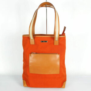 Gucci GUCCI Tote Bag 019 0457 Semi Shoulder Bag Canvas Orange Leather Ladies Use
