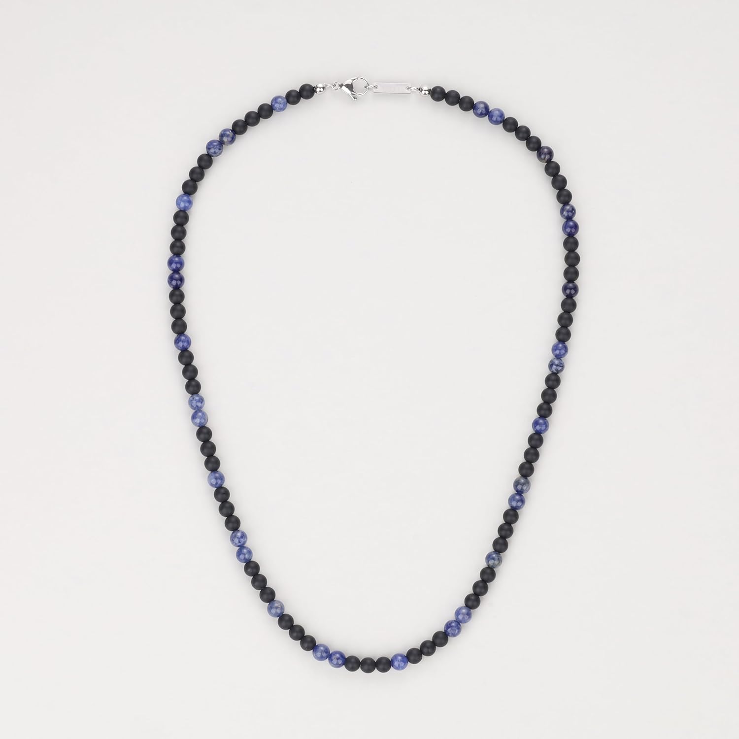 GAVU Matte Onyx Necklace, Crystal Beaded Necklace for Men, Men's Crystal Necklace 50cm/55cm/60cm/65cm - Image 4