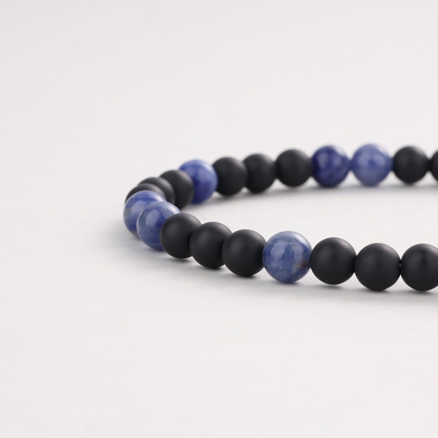 GAVU Matte Onyx Necklace, Crystal Beaded Necklace for Men, Men's Crystal Necklace 50cm/55cm/60cm/65cm - Image 5