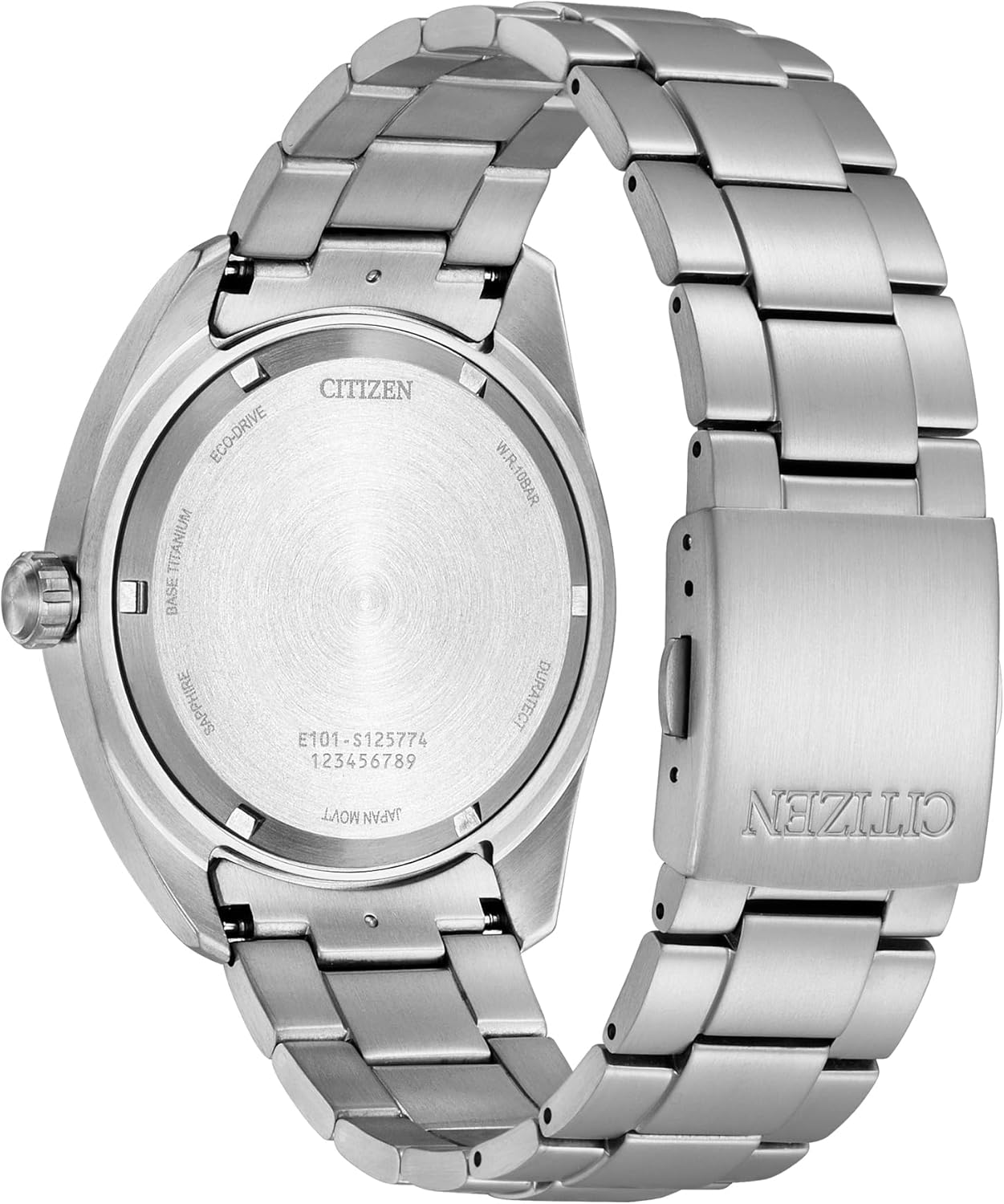 Citizen Mens Sport Eco-Drive Watch 42mm Silver-Tone Super Titanium Case and Bracelet with Blue Dial (BM8560-88L) - Image 3