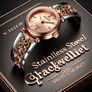 GUESS Ladies Stainless Steel Rose Gold Tone Bracelet Watch (Model: GW0615L3)