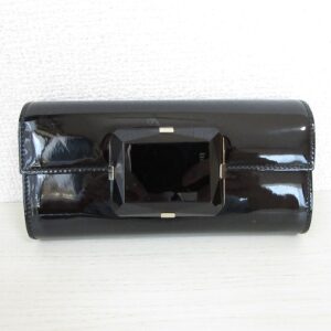 Gucci Patent Leather Clutch Bag Women Black One Size