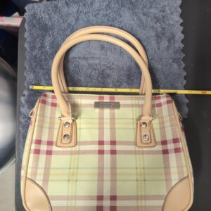 Vintage Burberry Blue Label Plaid hand bag Purse Medium Small Size Vintage Burberry Blue Label Plaid hand bag Purse Medium Small Size