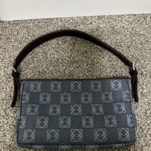 LOEWE Blue Anagram Denim Shoulder Bag