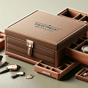 Executive Wooden Watch Box Valet Box Sunglasses and Jewelry Box Storage Organizer – Brown (Sweetheart) Executive Wooden Watch Box Valet Box Sunglasses and Jewelry Box Storage Organizer – Brown (Sweetheart)